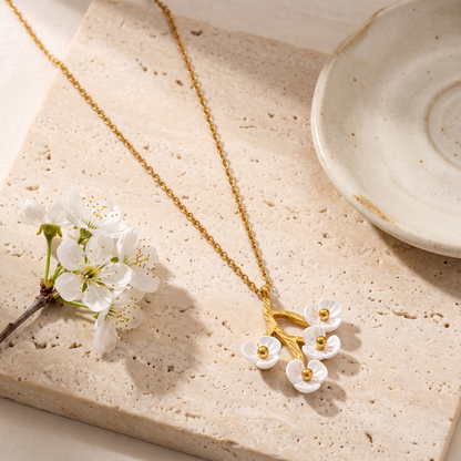 Rhea-Blossom-Jewelry Necklace — flatlay 1