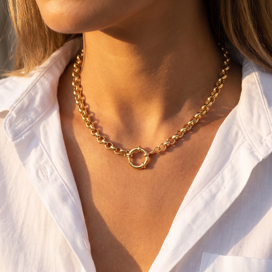 Gold: on-model editorial hero
