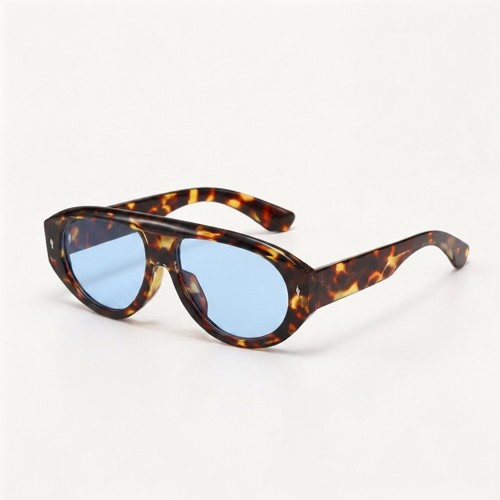 Ridge Leopard Blue — angled