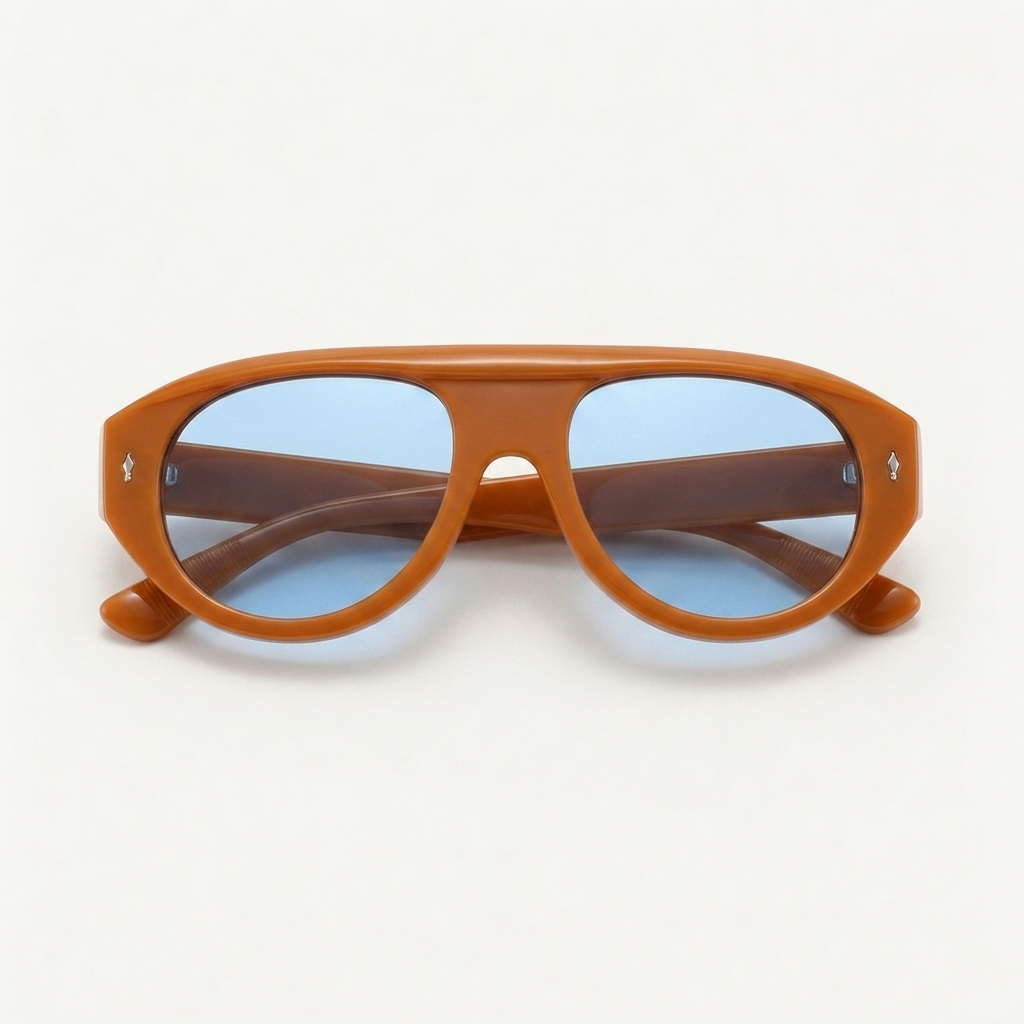 Ridge Orange Blue — folded