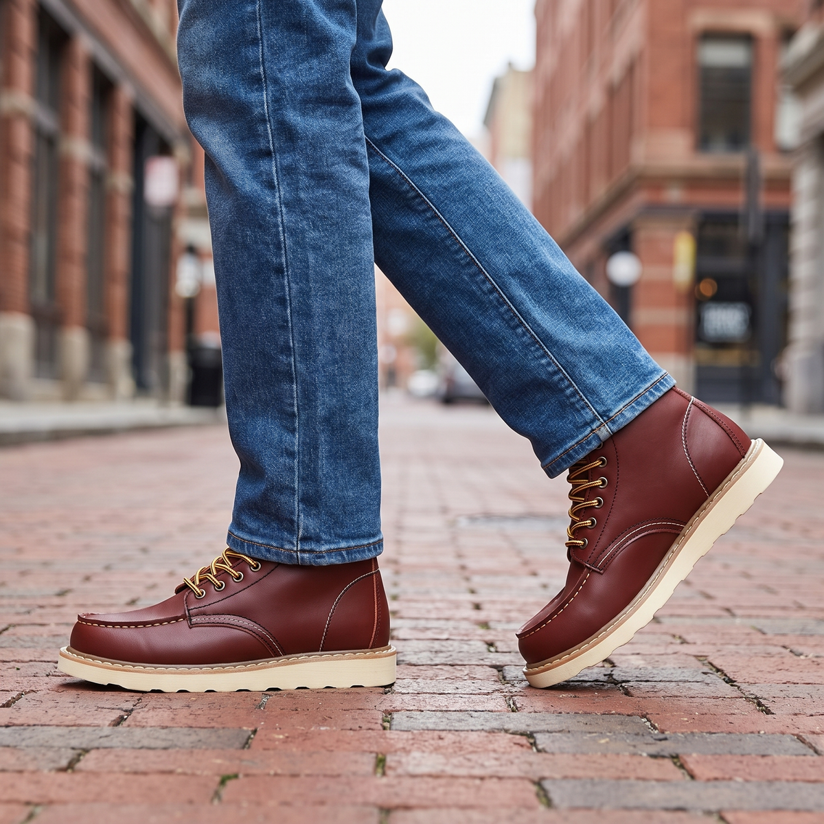 Ridgeway Moc-Toe Leather Boots