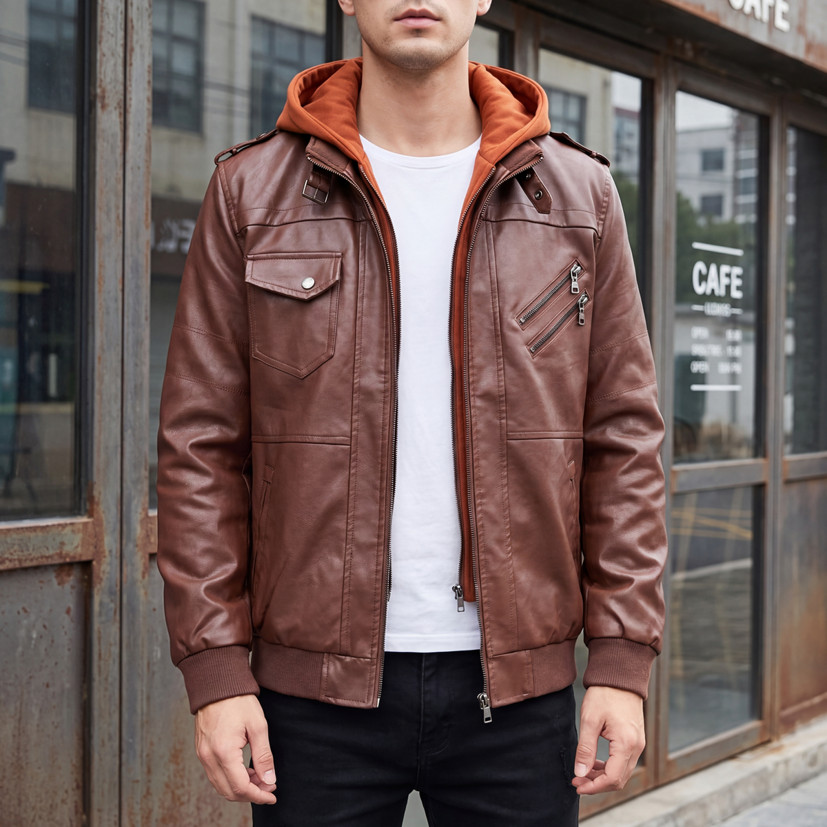 Rook Faux Leather Jacket