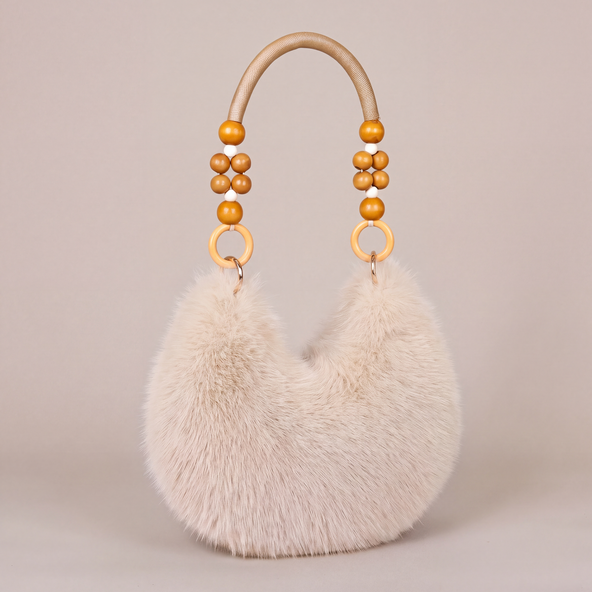 Rosie Beaded Plush Bag