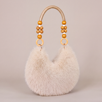 Rosie Beaded Plush Bag