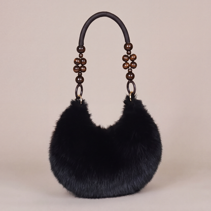 Rosie Beaded Plush Bag