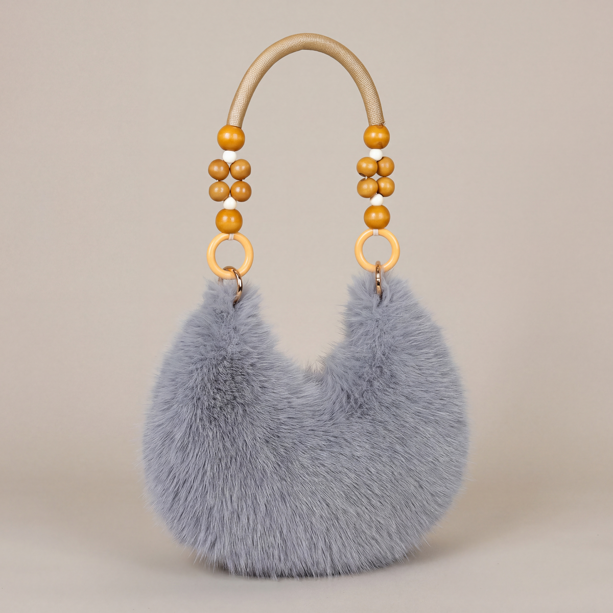 Rosie Beaded Plush Bag