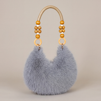 Rosie Beaded Plush Bag