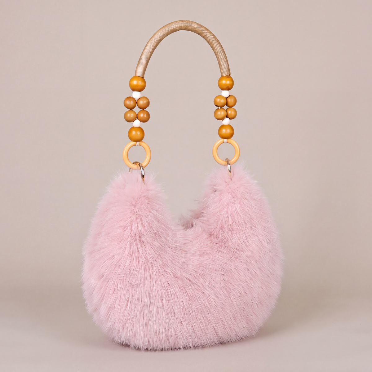 Rosie Beaded Plush Bag