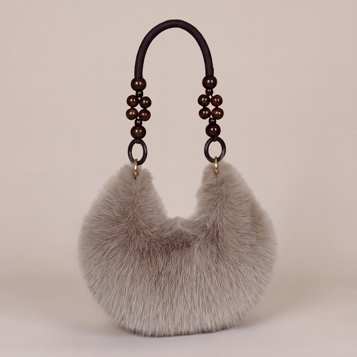 Rosie Beaded Plush Bag