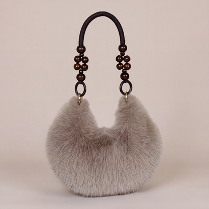 Rosie Beaded Plush Bag