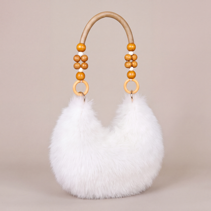 Rosie Beaded Plush Bag