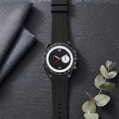 Rossi-Chrono-Watch Black — flatlay 1