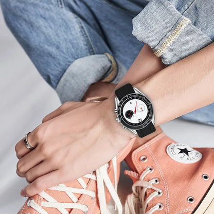Rossi Chrono Watch in White worn on the wrist