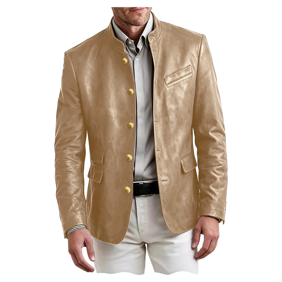 Sterling Faux Leather Blazer