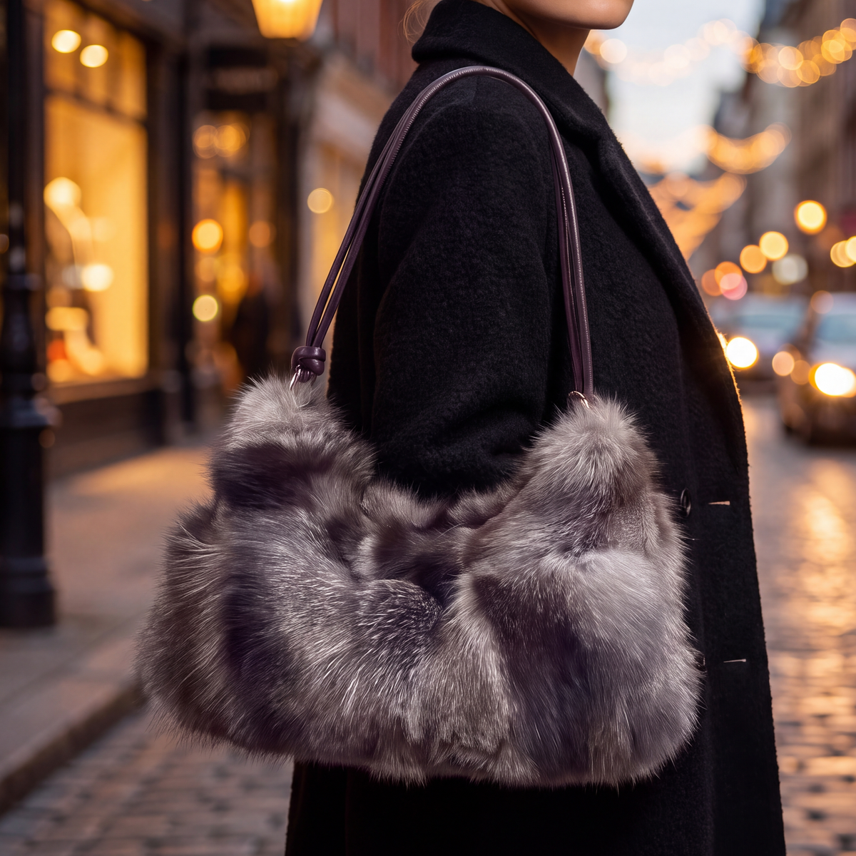 Sasha Fox Fur Bag