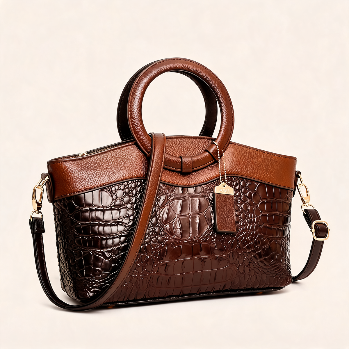 Savannah Croc Handbag