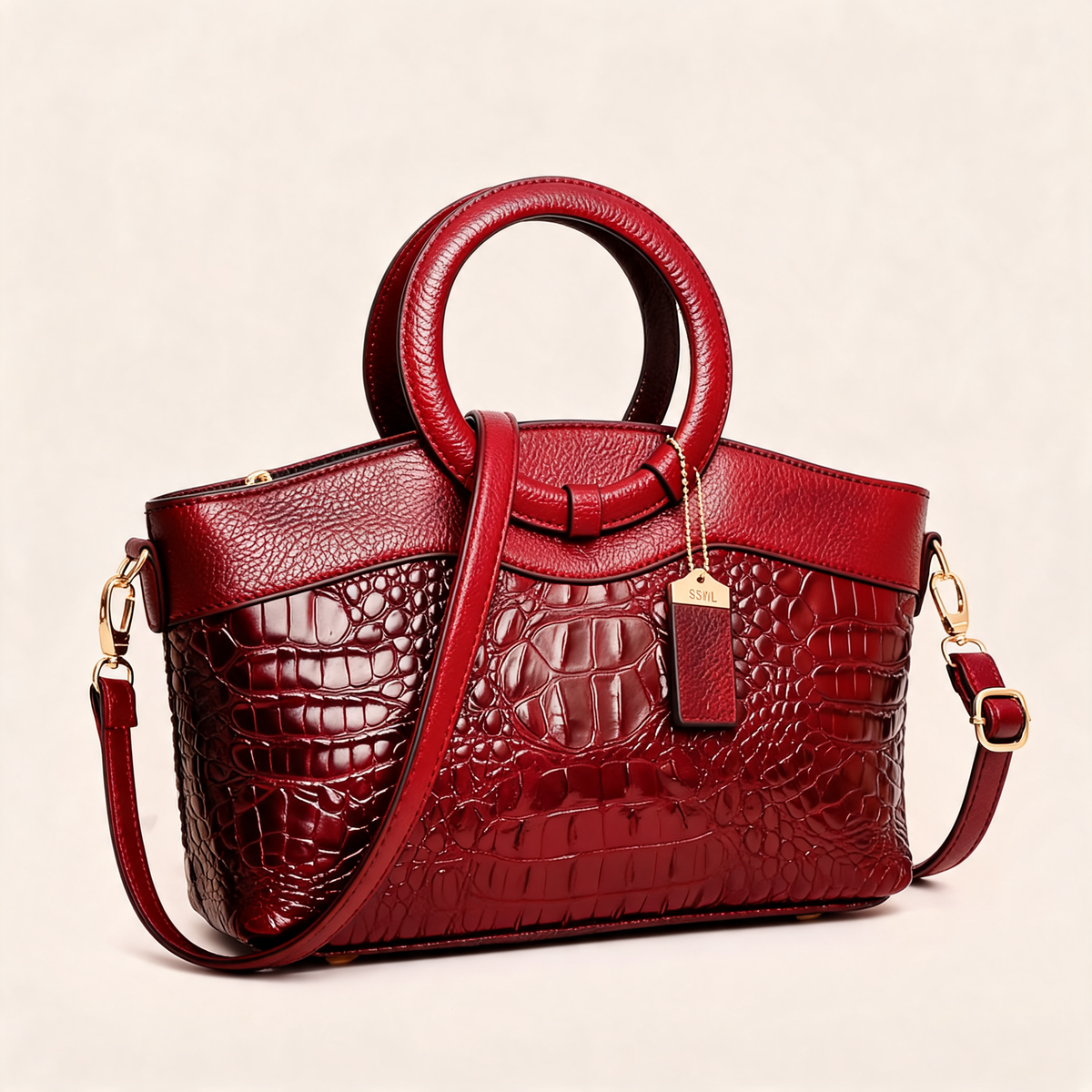 Savannah Croc Handbag