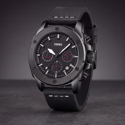 Tanner Leather Chrono Watch