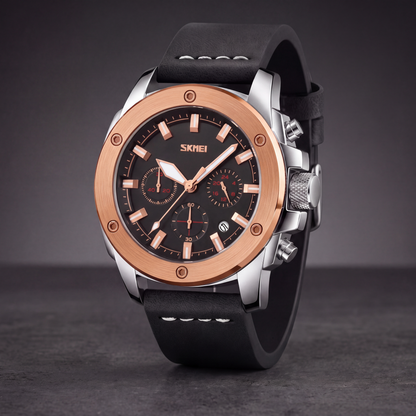 Tanner Leather Chrono Watch