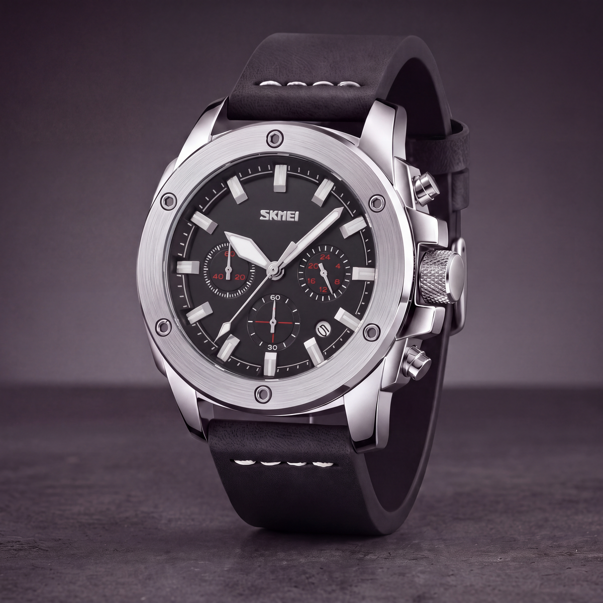 Tanner Leather Chrono Watch
