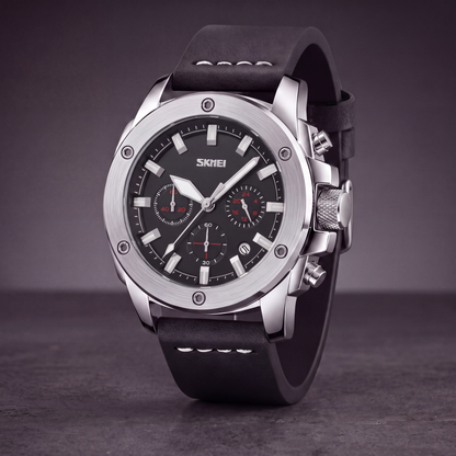 Tanner Leather Chrono Watch