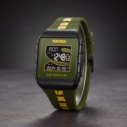 Pixel Square Digital Watch