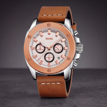 Tanner Leather Chrono Watch