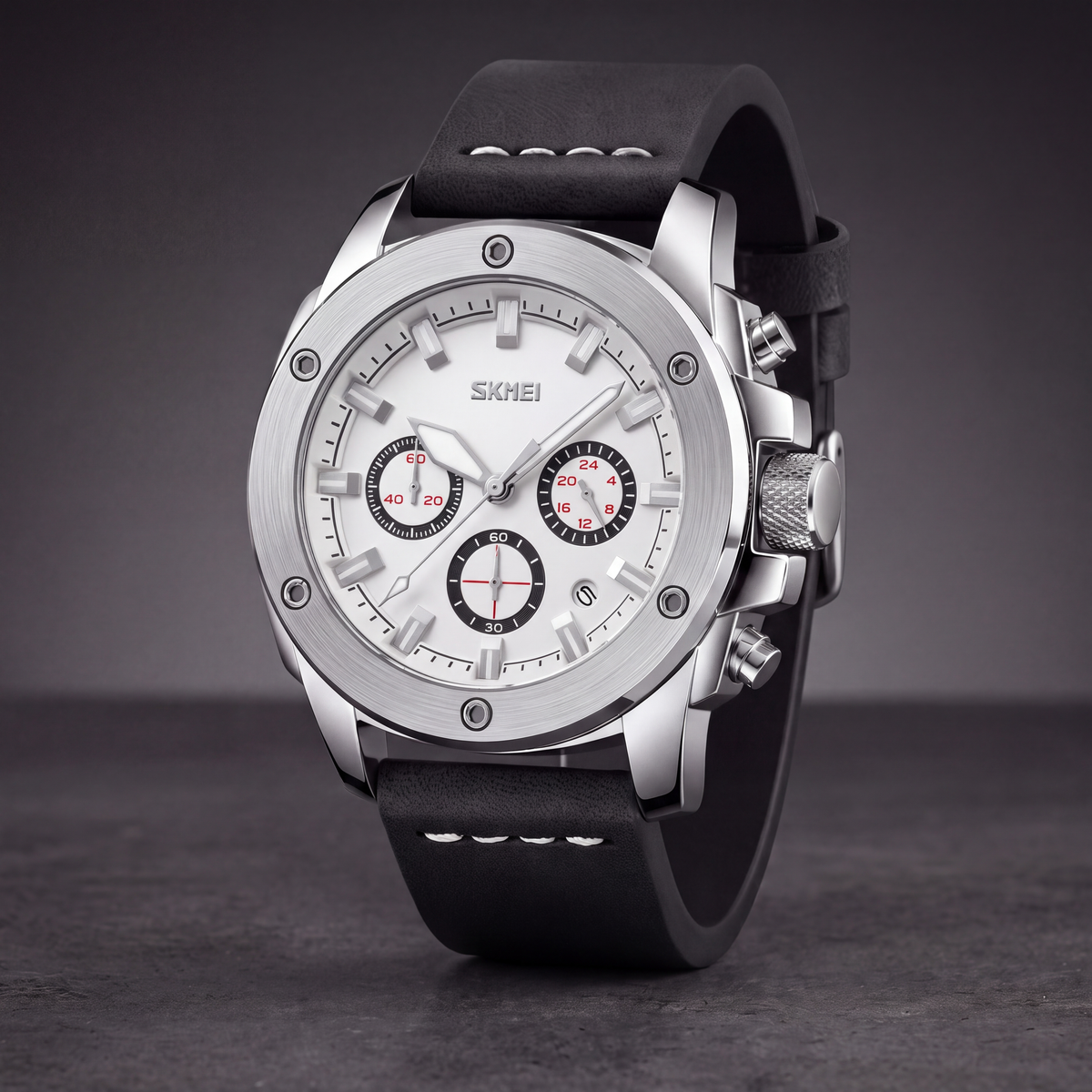 Tanner Leather Chrono Watch