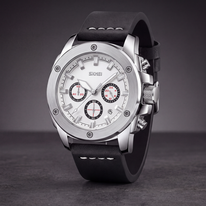 Tanner Leather Chrono Watch
