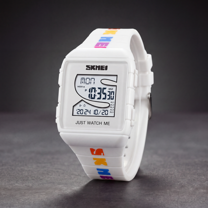 Pixel Square Digital Watch
