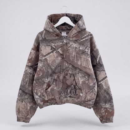 Timber Camo Hoodie, Zip-Up