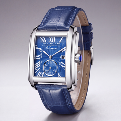 Truman Leather Rectangle Watch