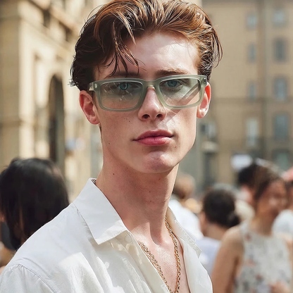 Vance Sky Blue — on male model
