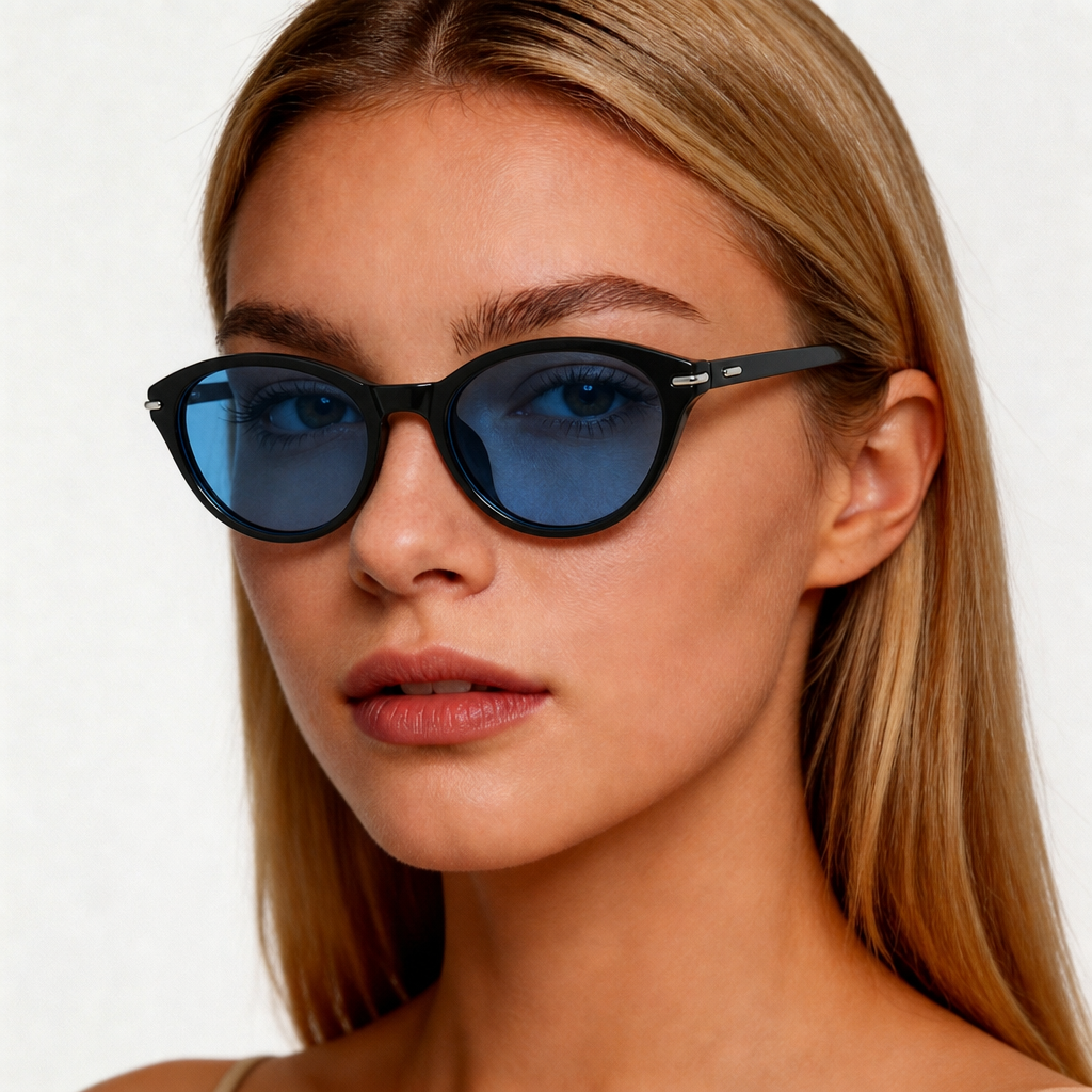 Verona Onyx Azure — on female model
