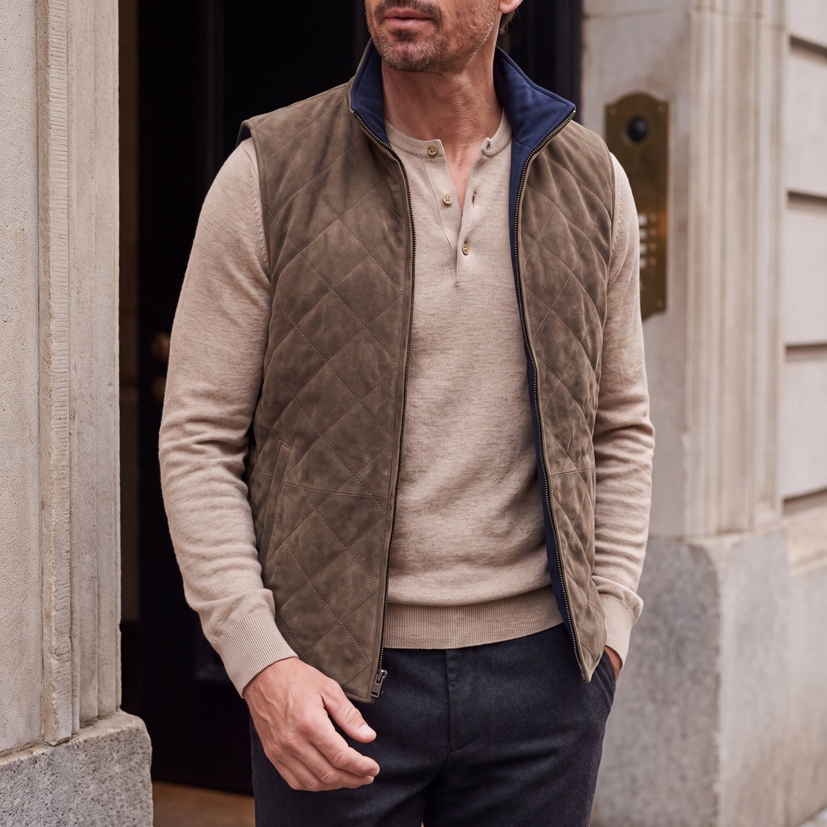 Wade Suede Vest Jacket