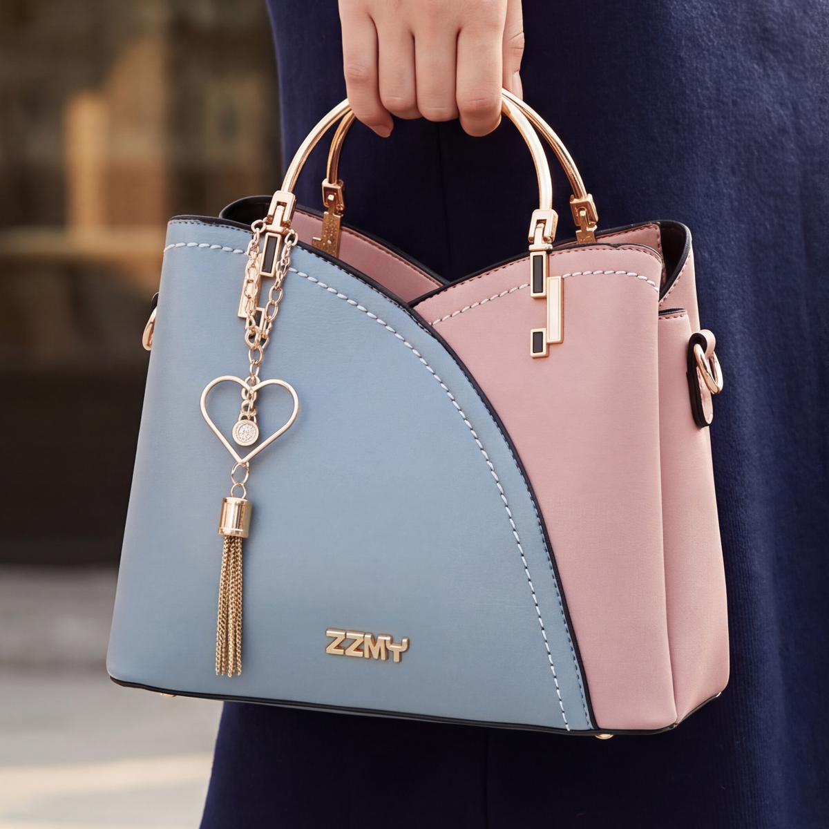 Zoe Color Block Bag